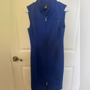 Blue business casual dress